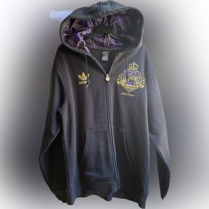 RARE Vintage Adidas LA Lakers Zip Up Hoodie